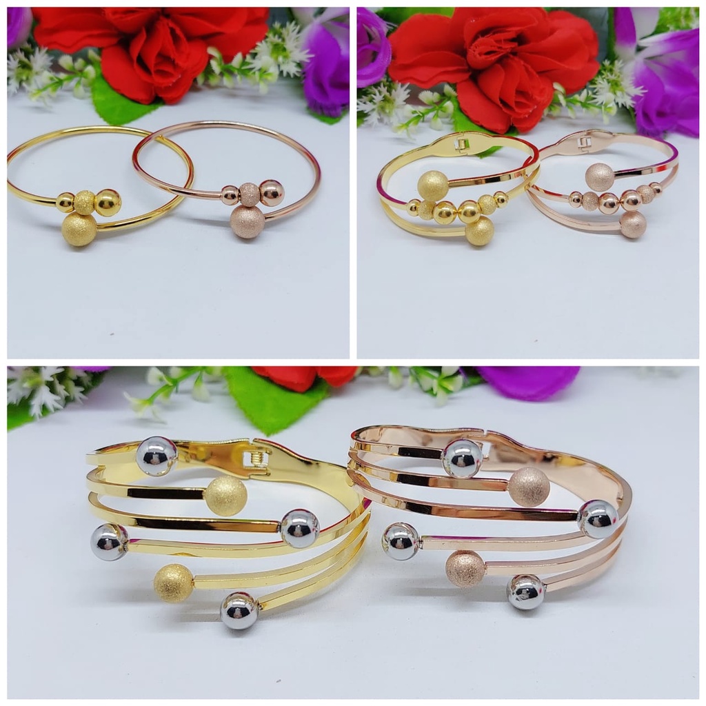 Titanium gelang wanita perhiasan fashion 0049-0051