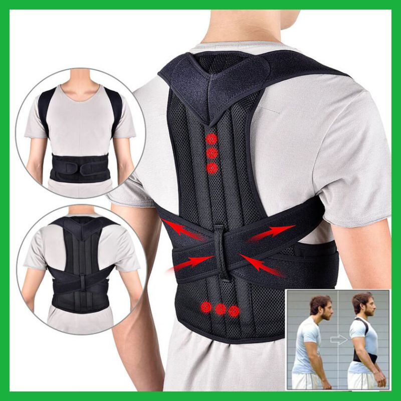 (MAINANKYU) Back Posture Corrector Penyangga Tulang Belakang Penegak Punggung