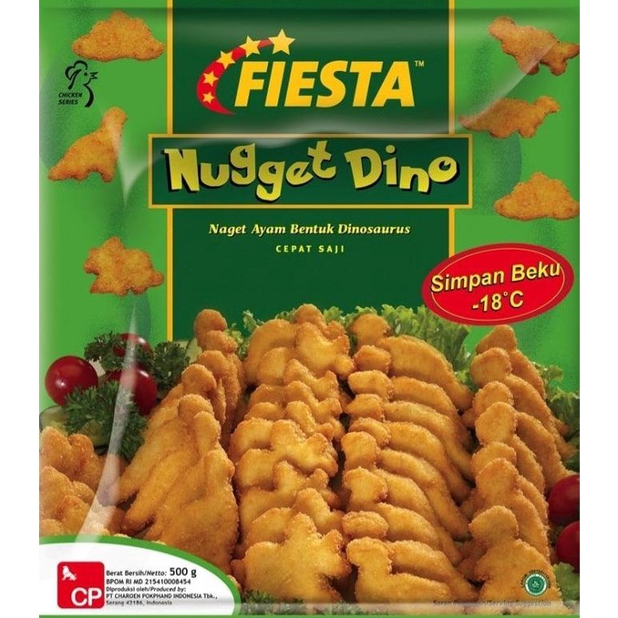 

PROMO FIESTA CHICKEN NUGGET DINO 500 GR / NUGGET AYAM MURAH