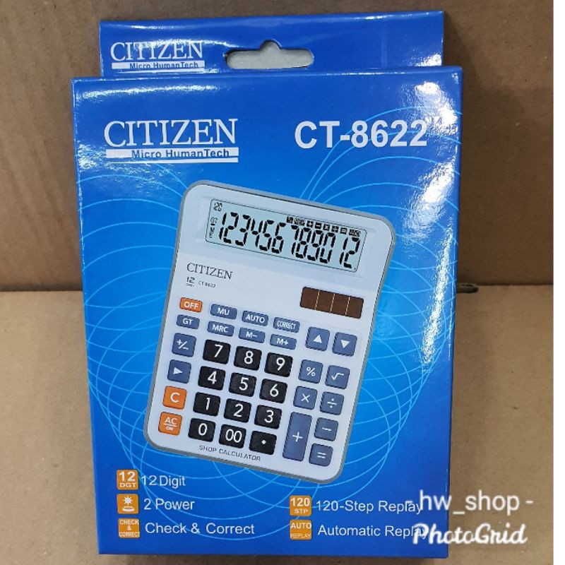 

Kalkulator Citizen CT 8622 . Kalkulator 12 digit