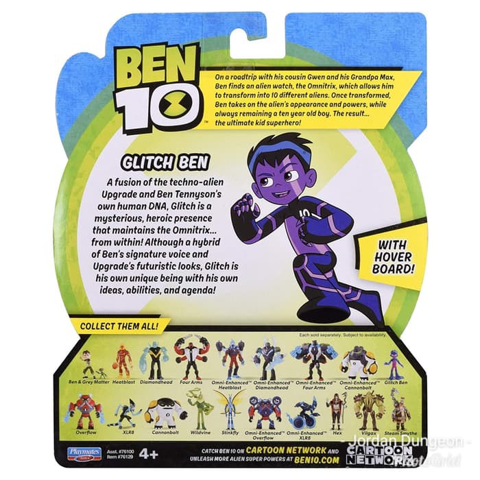 Ben 10 Glitch Ben Action Figure 5inch 13cm Original Nickelodeon - roblox pokemon legend how to get primal stone and mega for all