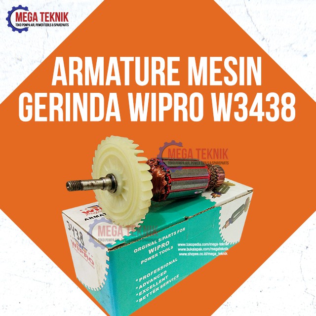 Armature / Angker Mesin Gerinda Gurinda Wipro W3438 Original Ori