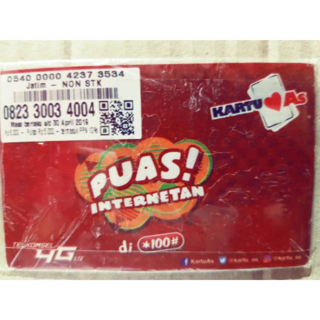 NOMOR CANTIK TELKOMSEL AS DOUBLE RIBUAN