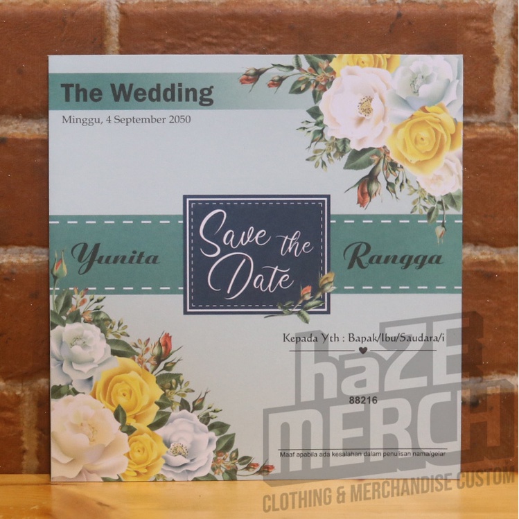 

Undangan Pernikahan / UD-88216 / Undangan Murah / haze merchandise