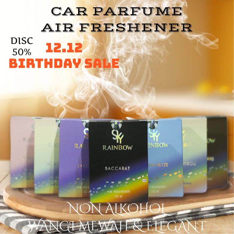 PARFUM MOBIL SKY RAINBOW 10 ML ORIGINAL CAR PARFUME/AIR FRESHENER ESSENTIAL OIL ORIGINAL