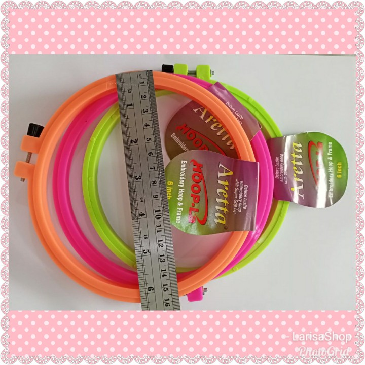 Bidangan / Pemidang / Frame / Blengker Plastik (Embroidery Hoop) 15 cm