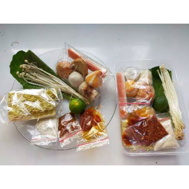 SUKI TOMYAM (TANPA SAYUR DAN JAMUR) KEMASAN TEPAK