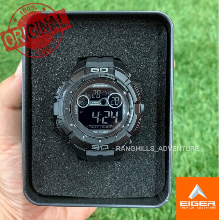 EIGER1989 JAM TANGAN DIGITAL PRIA ATACA 4.1 WATCHES BLACK ORIGINAL PRODUK