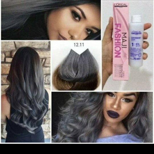 Loreal Majifashion 12.11 ash grey abu-abu silver hair