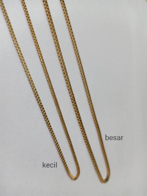 Kalung titanium Wanita Korean Style Anti karat model itali