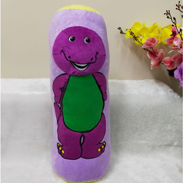 Guling Aplikasi Barney Bj Size 55cm/guling karakter/bantal guling/Bantal Barney/Guling Barney