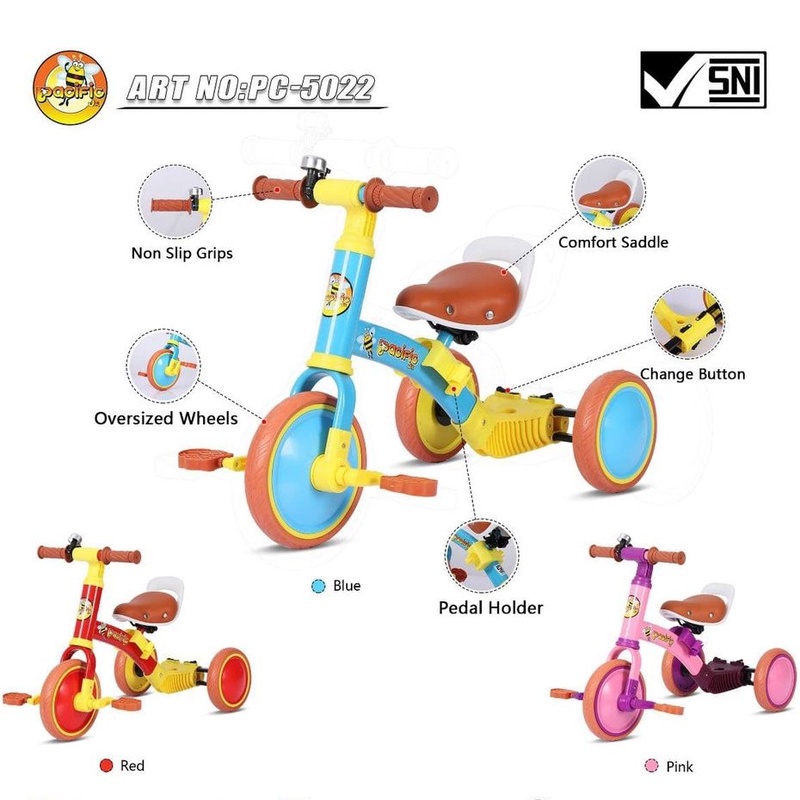 SEPEDA ANAK/BALANCE BIKE ET-5011/  ET-709 / PC-5022 PACIFIC