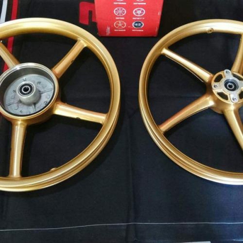 Velg Racing For Satria Fu Warna Gold Model Sprint Palang 5