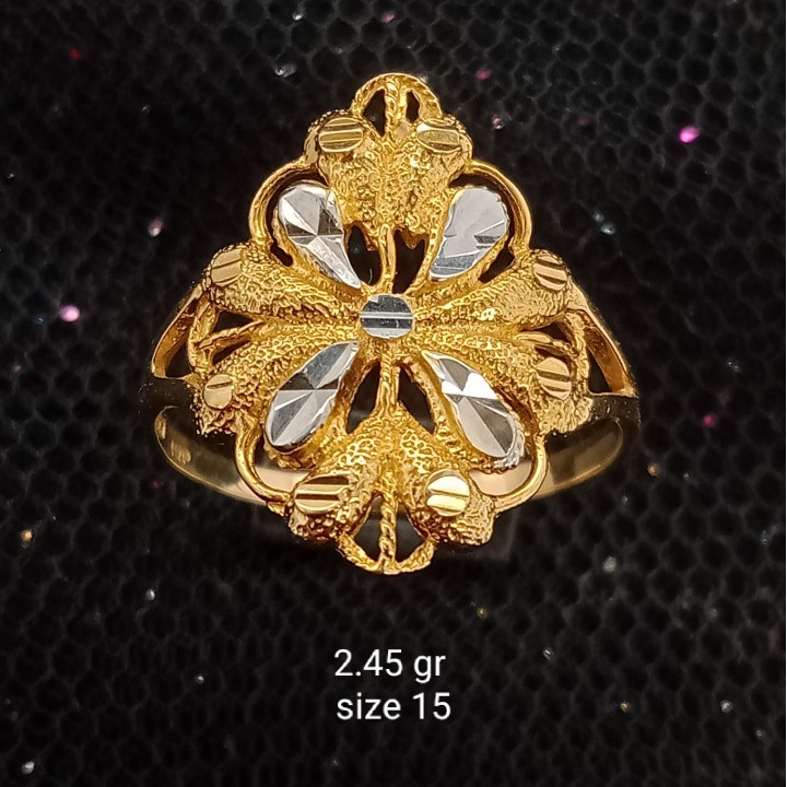 Cincin Emas 17K - 2.45 gr Kadar 750 - 1858