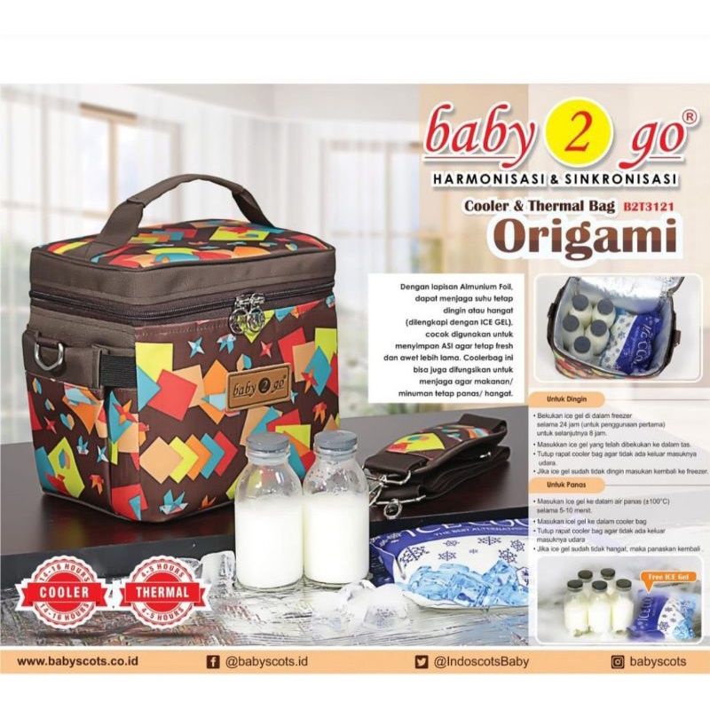 Baby 2 go cooler & bag therma/Cooler bag asi/ Tas asi