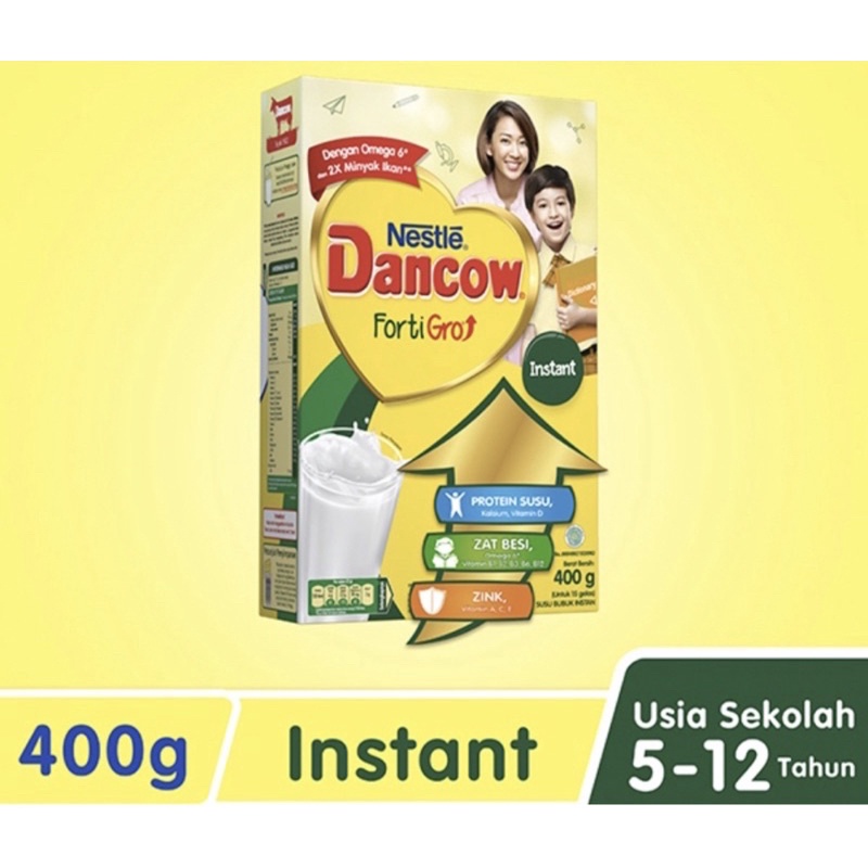 Dancow Fortigro Instant/Full cream/Chokelat 400