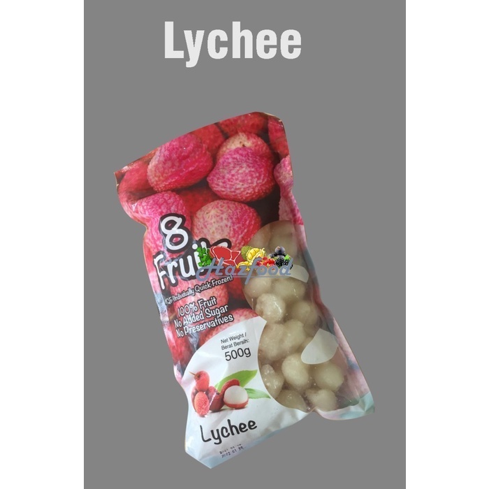

8 Fruits IQF Whole Lychee 500 gram