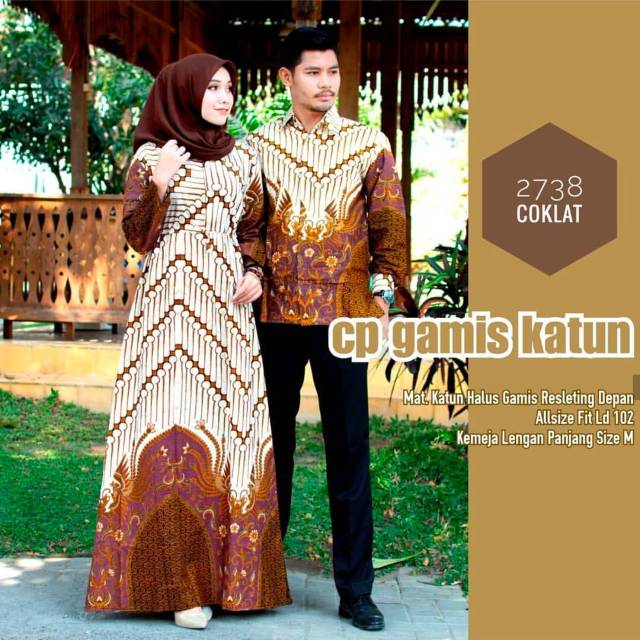 GROSIR BATIKCOUPLE GAMIS KATUN