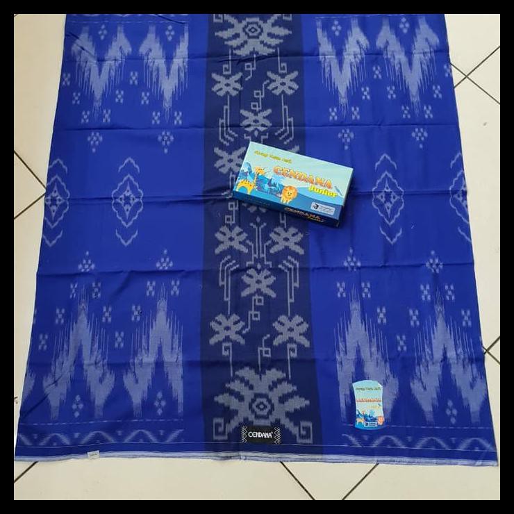 Sarung Tenun Cendana Anak Biru