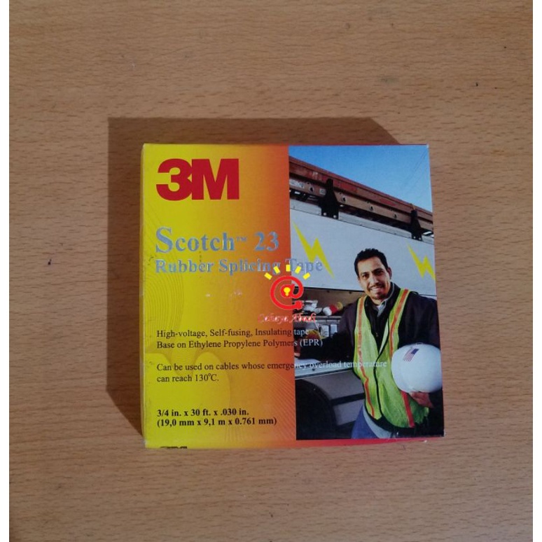 3M Scotch 23 Rubber Splicing Tape / Isolasi Rubber 3M / Isolasi Karet