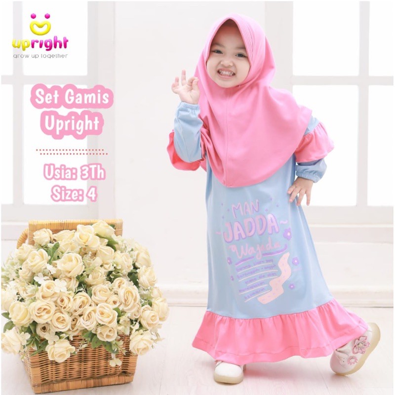 Gamis Anak Set Gamis Hijab Upright