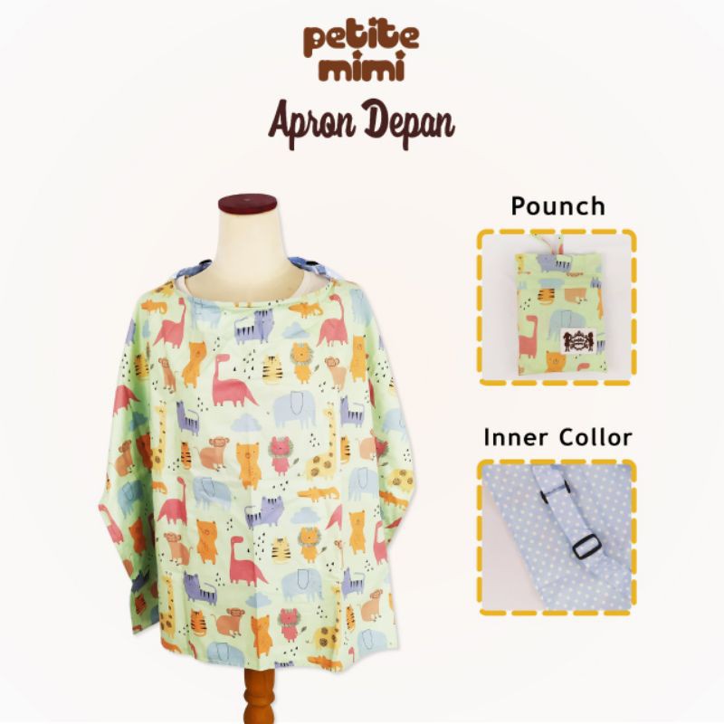 Petite Mimi Apron Menyusui - Apron Depan Reguler (Tersedia varian motif)