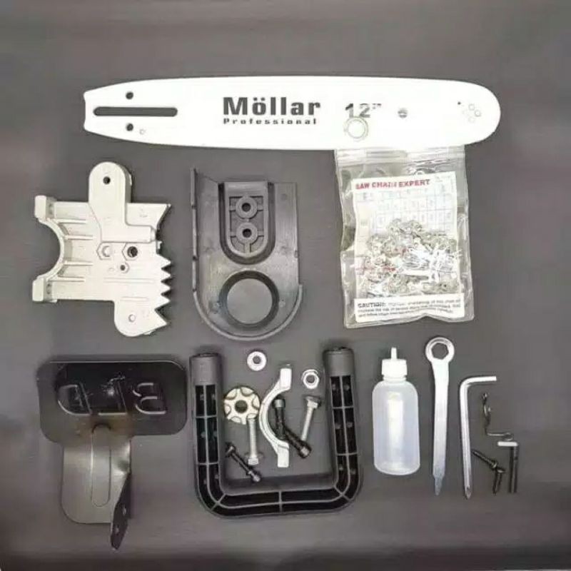 MINI CHAINSAW Adaptor gerindra / Elektrik chain saw Stand-MOLLAR 12