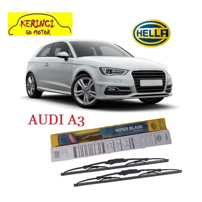 WIPER AUDI A3 HELLA PREMIUM 21&quot; &amp; 19&quot; SEPASANG - WIPER HELLA SET