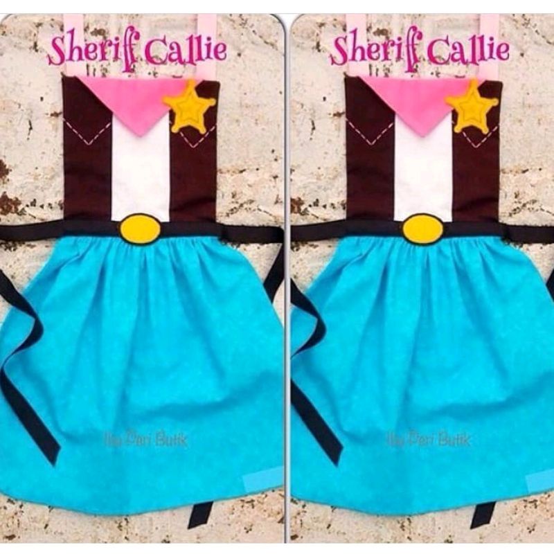 Apron Sherif Callie Dewasa &amp; Anak Celemek Kostum Disney Princess