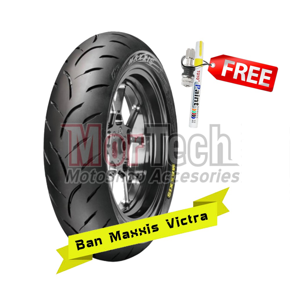 MAXXIS Victra (tubeless) Ban Luar Motor ring 13 Nmax Old - Nmax New 2020 free Spidol Toyo & Pentil