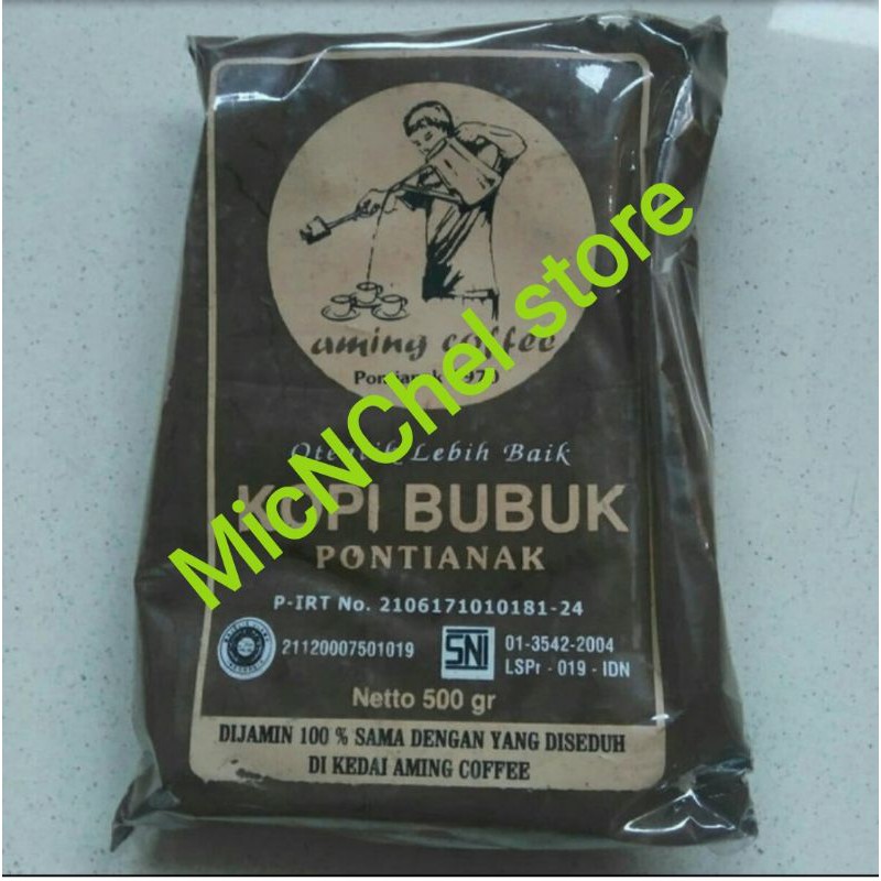 

Kopi bubuk Aming Pontianak, 500gr,Aming coffee/kopi pontianak