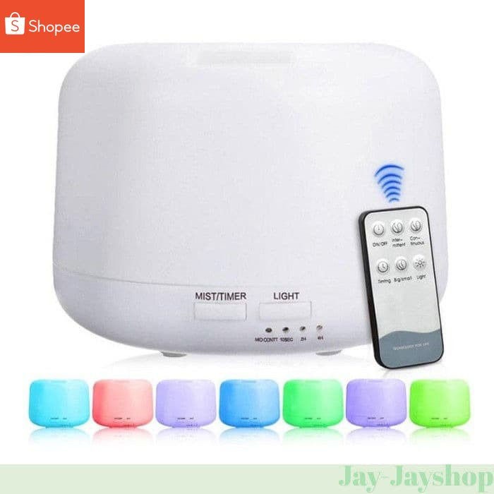 Ultrasonic Aroma Humidifier Diffuser  remote  Colorful LED 300ml