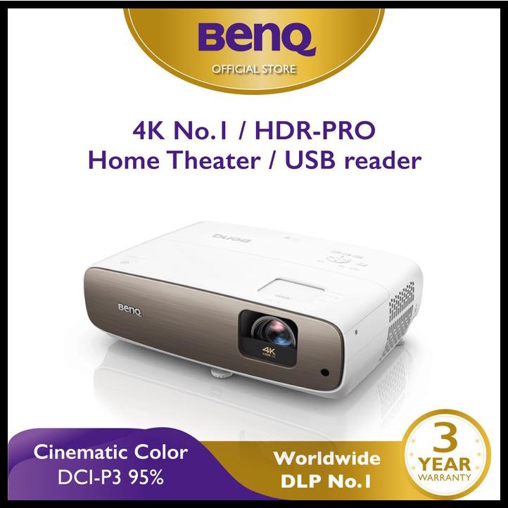 Proyektor Benq W2700 True 4K Hdr Dlp Uhd Short Throw Home Projector