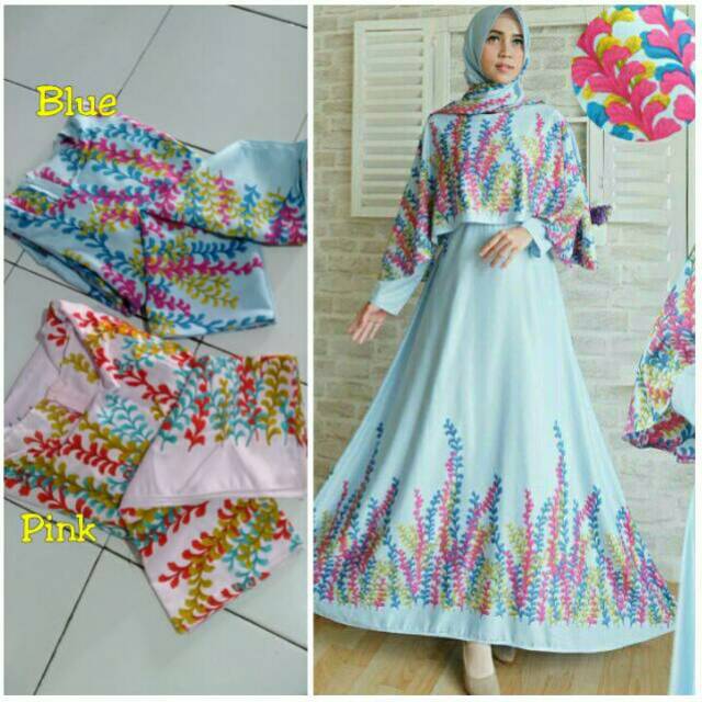 Gamis Pesta Gamis Cape Bahan Maxmara