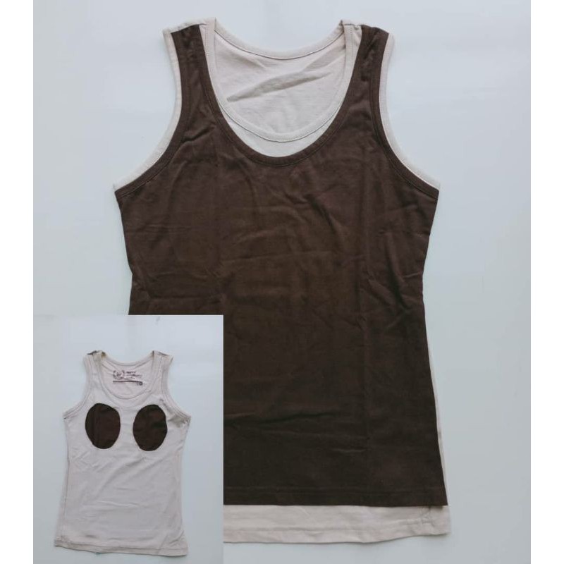 My Queena Singlet Menyusui Coklat