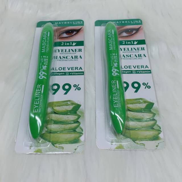 Mascara aloevera 2in 1 lama waterprof