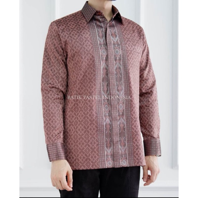 kemeja tenun songket pria