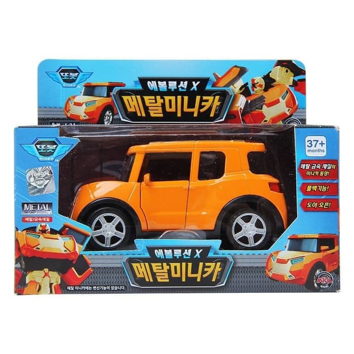 TOBOT MINI METAL CAR EVOLUTION X PULLBACK ORIGINAL YOUNG TOYS - MAINAN MOBIL