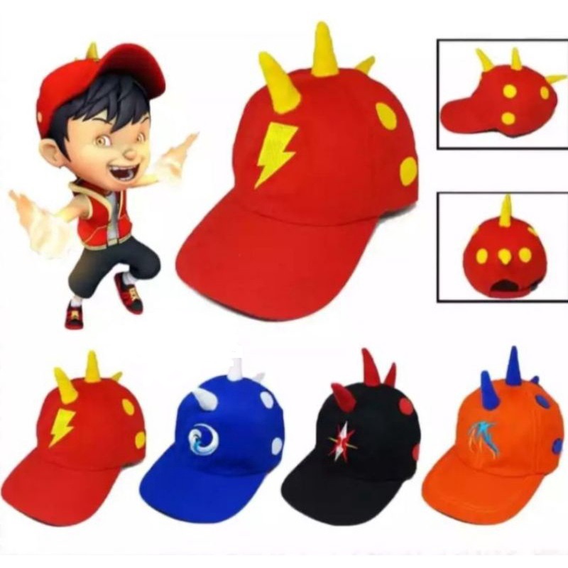 Topi Boboiboy Anak Laki laki Bordir Terlaris keninian Topi Boboiboy Halilintar usia 2-7 tahun