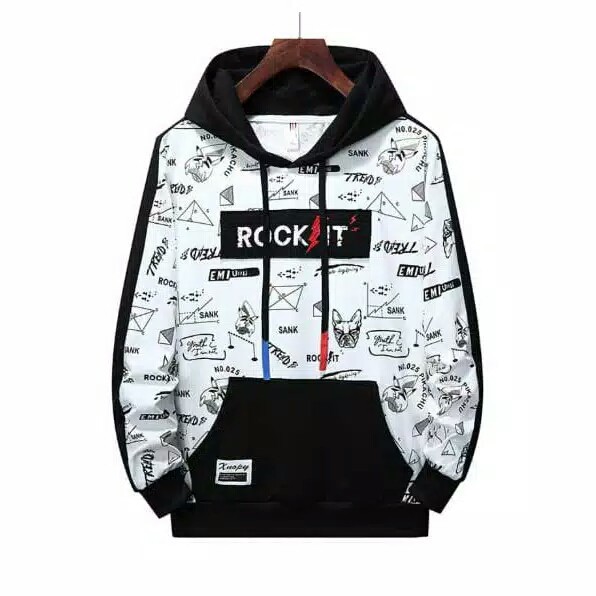 hoodie pria rock it