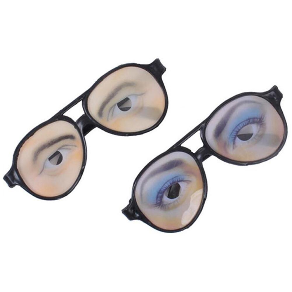 Agustinina Kacamata Palsu Halloween Novelty Eyes Frame Mischief Dekorasi Bingkai Hitam Prank Mainan Kacamata Mainan