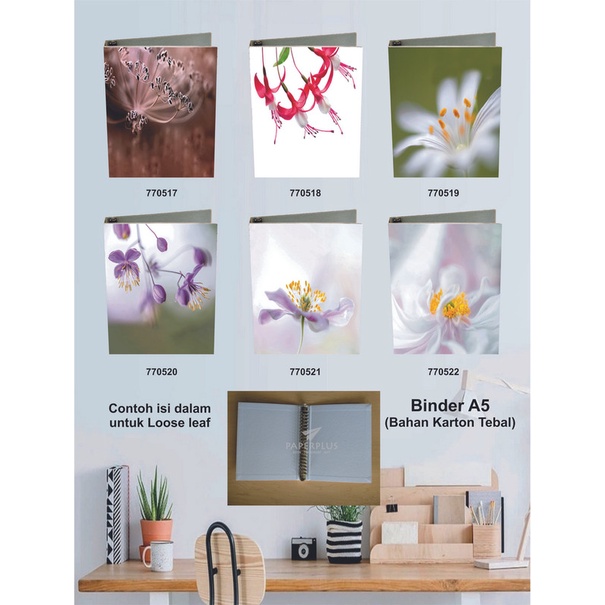 

Binder A5 / Binder Note A5 / Bunga / Set 2940