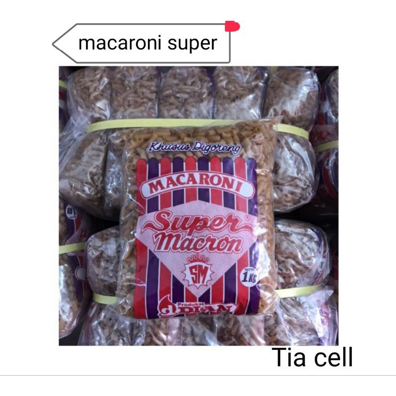 

macaroni super macron 1 kilogram /macoroni cap ikan Oscar 1 kilogram