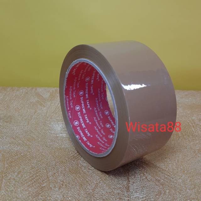 

LAKBAN COKLAT SUPREME 1 SLOP ISI 6 ROLL 90 YARD 2CM / 44MM LAKBAN PALING MURAH