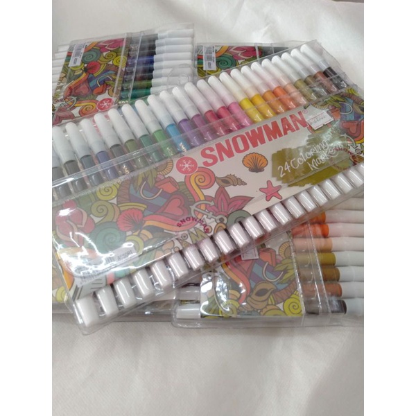 

spidol snowman 24 warna/spidol warna/spidol snowman murah