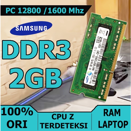 RAM / MEMORY LAPTOP ddr3 2gb  PC 12800 MERK samsung