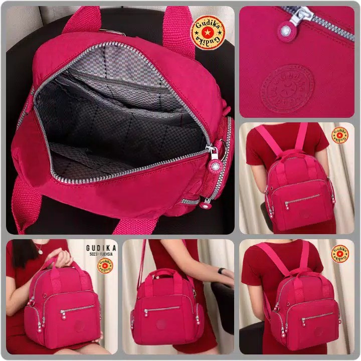 GUDIKA 5023 | Backpack Waterproof Wanita Tas Ransel Laptop Anti Air Import Original | Ransel Cewek | Ransel Perempuan | Tas Wanita