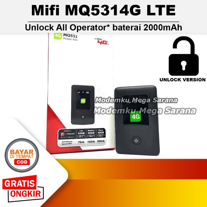 Mifi Modem Wifi 4G MQ531 Unlock All GSM