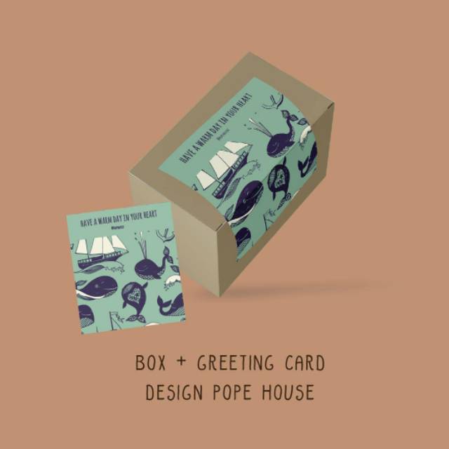

Box + greeting card tema paus