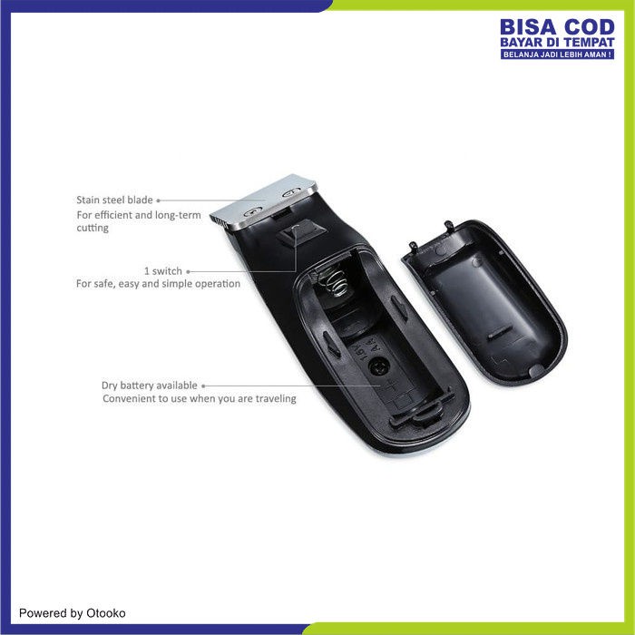 Alat cukur rambut jenggot Kemei KM-666 Mini Elektrik Hair Clipper